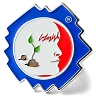 Custom trading pin featuring the Odyssey of the Mind logo, showing a child’s profile in red and white facing a sprouting plant with two leaves emerging from the ground. The design is framed in a blue jagged border with a registered trademark symbol.
